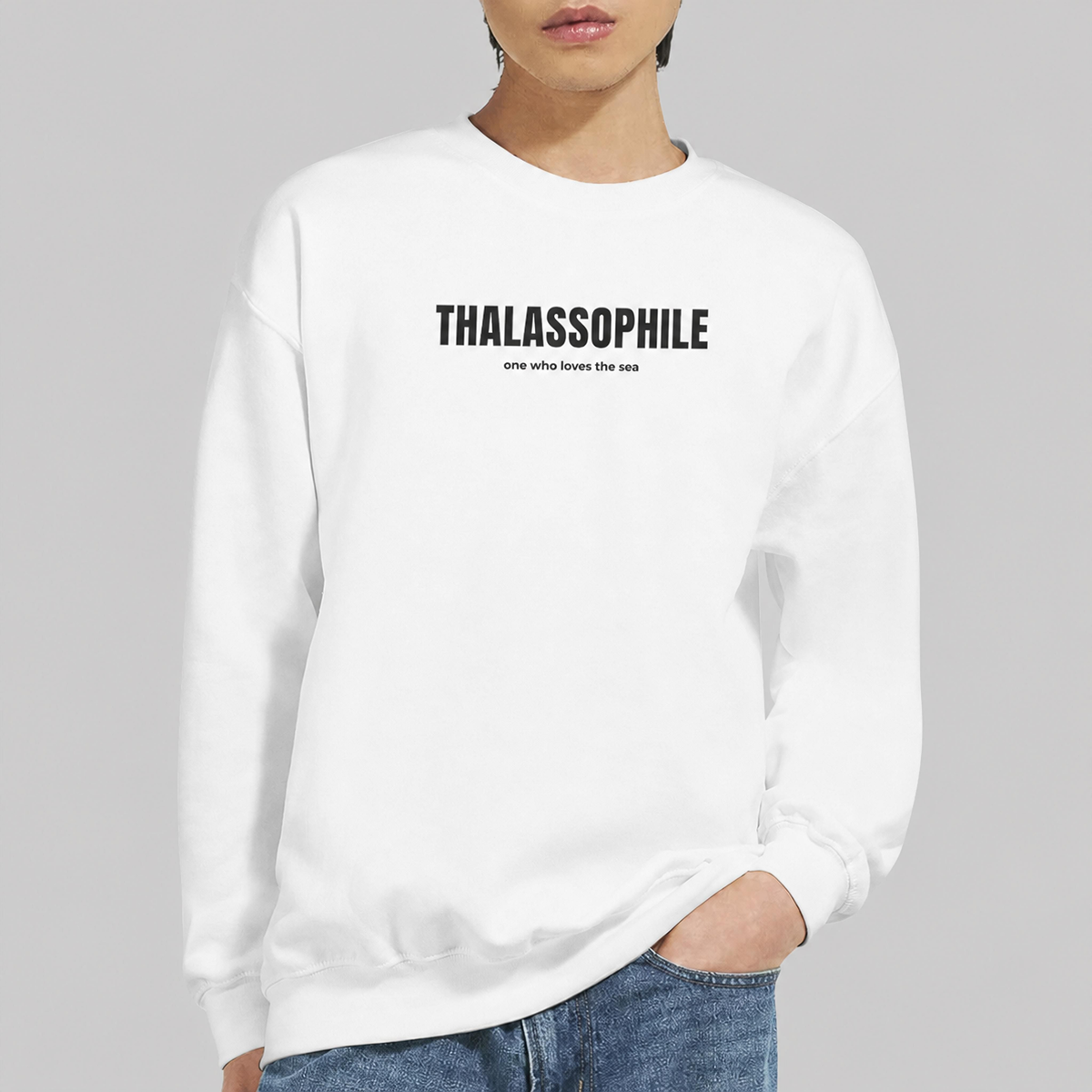 THALASSOPHILE Sweatshirt | Ocean Lover Crewneck | One Who Loves the Sea